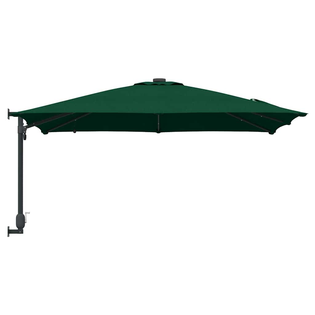vidaXL Ombrello da giardino Verde 248.5 x 247.5 x 160 cm Tessuto