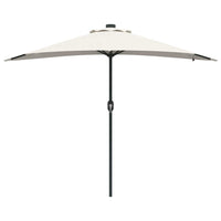 Ombrello da giardino Sabbia 294 x 150 x 223 cm Tessuto 42003259