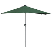Ombrello da giardino Verde 294 x 150 x 223 cm Tessuto 42003260