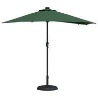 Ombrello da giardino Verde 294 x 150 x 223 cm Tessuto 42003260