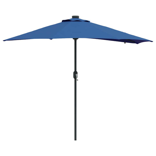 vidaXL Ombrello da giardino Blu 294 x 150 x 223 cm Tessuto