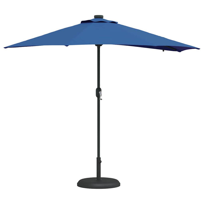 vidaXL Ombrello da giardino Blu 294 x 150 x 223 cm Tessuto