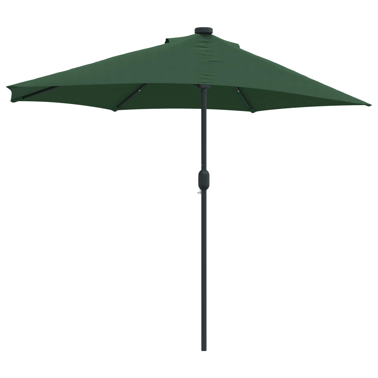 Parasol da giardino metà Verde 294 x 150 x 224 cm Tessuto 42003268