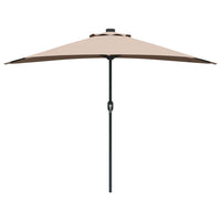 vidaXL Ombrello da giardino Talpa 294 x 150 x 224 cm Tessuto