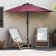 Ombrello da giardino Rosso bordò 294 x 150 x 224 cm Tessuto 42003271