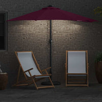 Ombrello da giardino Rosso bordò 294 x 150 x 224 cm Tessuto 42003271