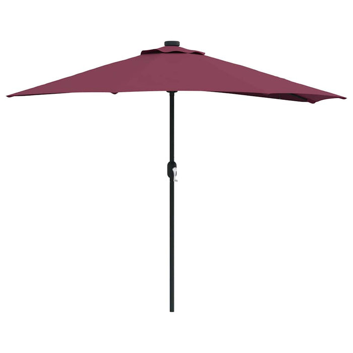Ombrello da giardino Rosso bordò 294 x 150 x 224 cm Tessuto 42003271