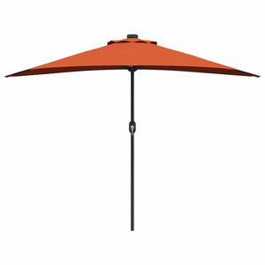 Ombrello da giardino Terracotta 294 x 150 x 224 cm Tessuto 42003272