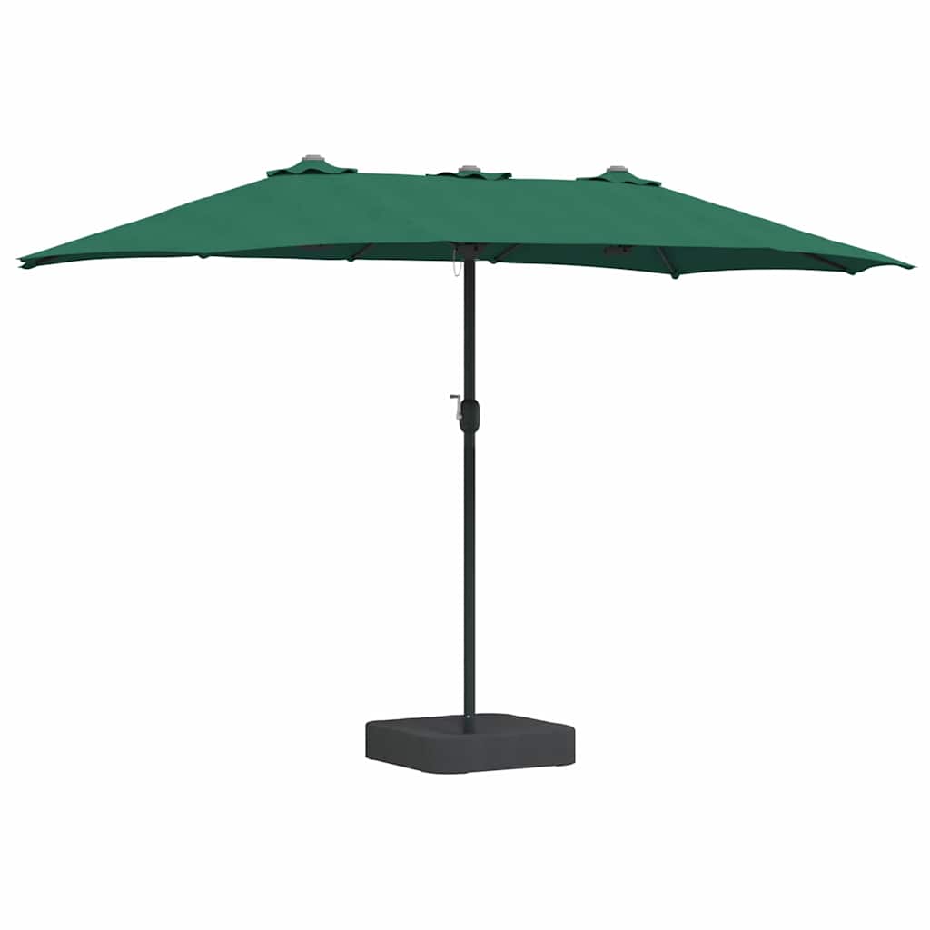 Ombrello da giardino Verde 385 x 209 x 244 cm Tessuto 42003276
