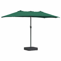 Ombrello da giardino Verde 385 x 209 x 244 cm Tessuto 42003276