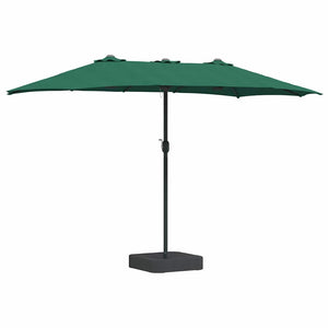 Ombrello da giardino Verde 385 x 209 x 244 cm Tessuto 42003276