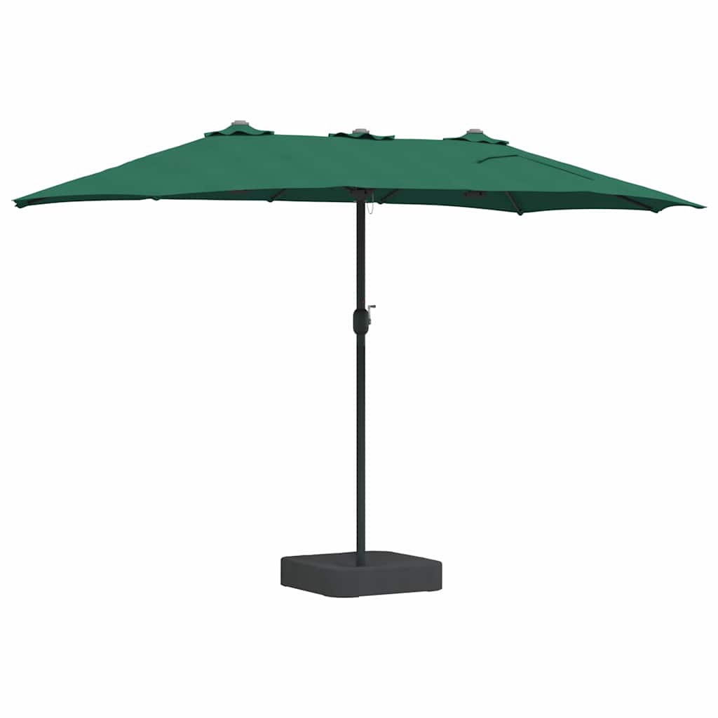 Ombrello da giardino Verde 385 x 209 x 244 cm Tessuto 42003276