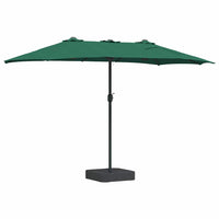 Ombrello da giardino Verde 385 x 209 x 244 cm Tessuto 42003276
