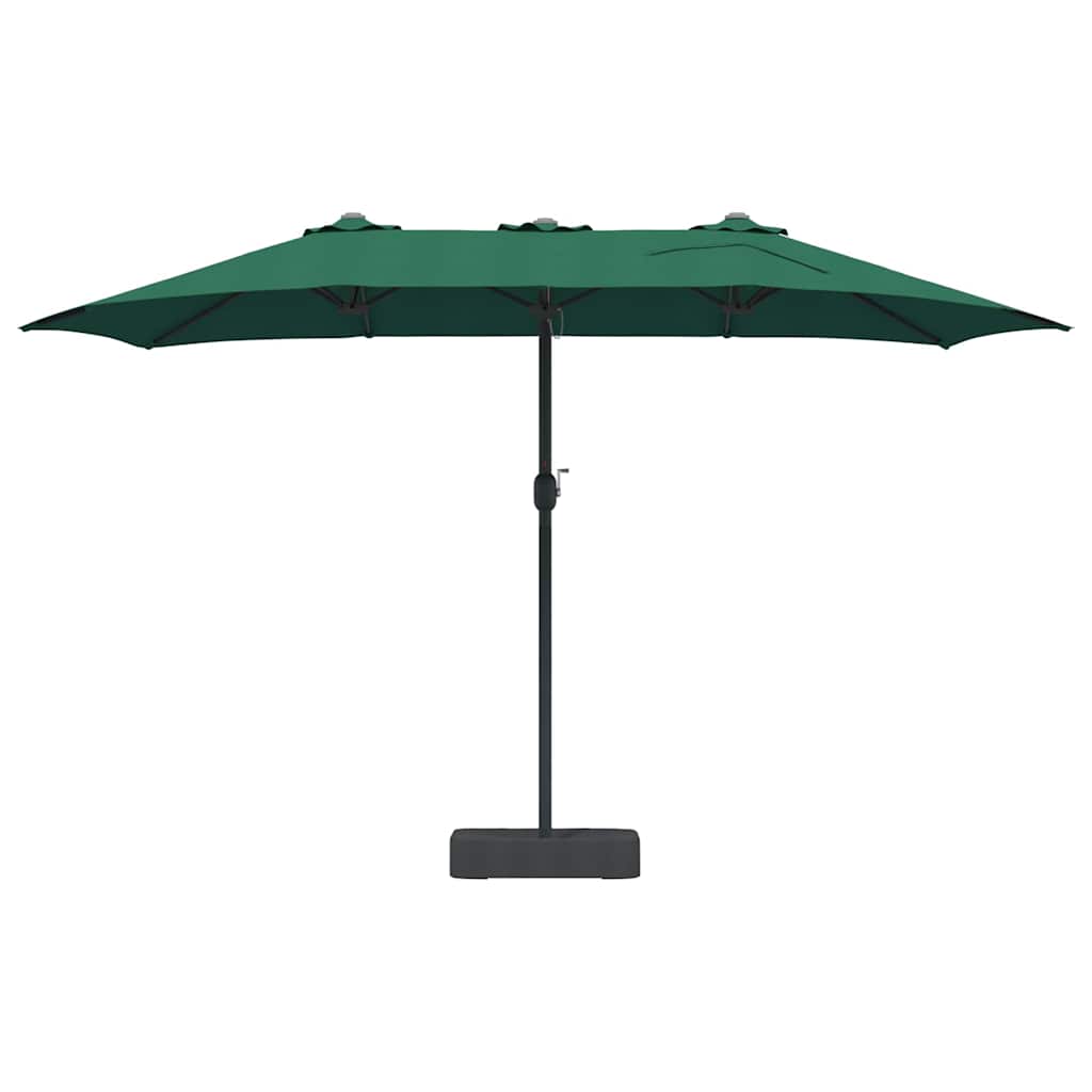Ombrello da giardino Verde 385 x 209 x 244 cm Tessuto 42003276