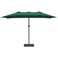 Ombrello da giardino Verde 385 x 209 x 244 cm Tessuto 42003276