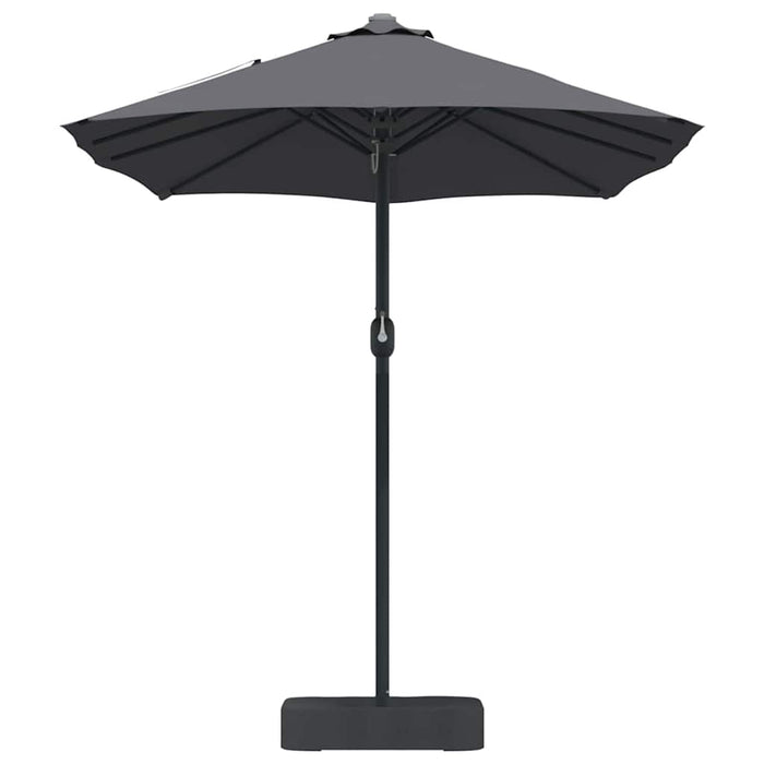 vidaXL Ombrello da giardino Antracite 385 x 209 x 244 cm Tessuto
