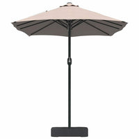 vidaXL Ombrello da giardino Talpa 385 x 209 x 244 cm Tessuto