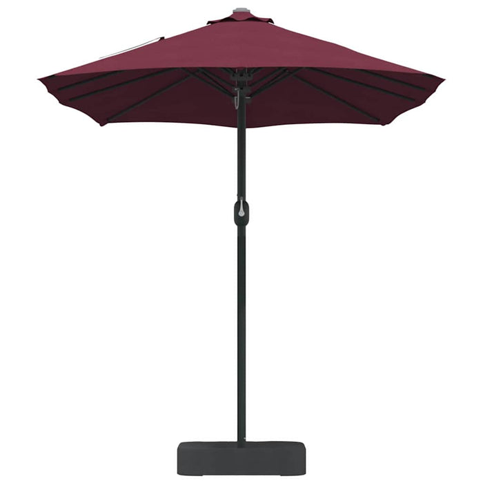 Ombrello da giardino Rosso bordò 385 x 209 x 244 cm Tessuto 42003279