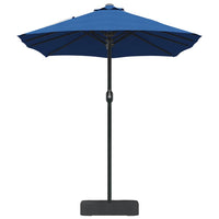 vidaXL Ombrello da giardino Blu 385 x 209 x 244 cm Tessuto