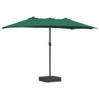 Ombrello da giardino Verde 385 x 209 x 244 cm Tessuto 42003284