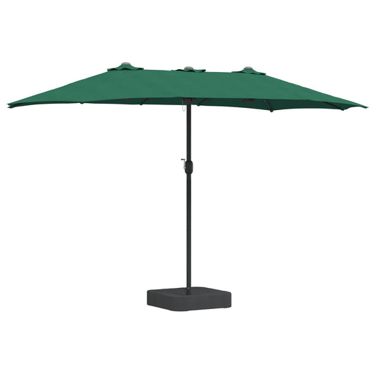 Ombrello da giardino Verde 385 x 209 x 244 cm Tessuto 42003284