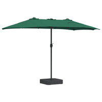 Ombrello da giardino Verde 385 x 209 x 244 cm Tessuto 42003284