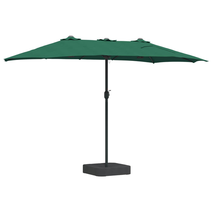 Ombrello da giardino Verde 385 x 209 x 244 cm Tessuto 42003284