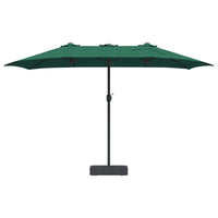 Ombrello da giardino Verde 385 x 209 x 244 cm Tessuto 42003284