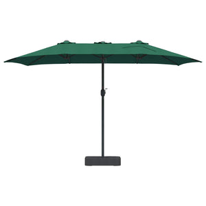 Ombrello da giardino Verde 385 x 209 x 244 cm Tessuto 42003284
