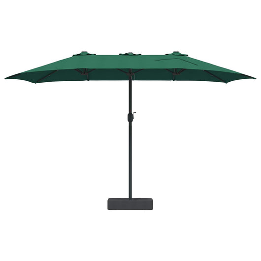 Ombrello da giardino Verde 385 x 209 x 244 cm Tessuto 42003284