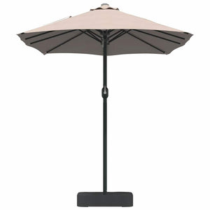 vidaXL Ombrello da giardino Talpa 385 x 209 x 244 cm Tessuto