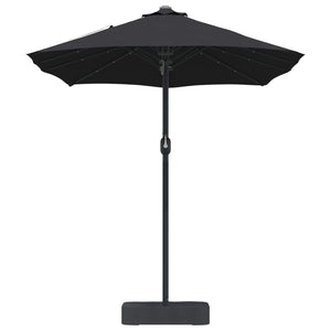 Ombrello da giardino Nero 385 x 209 x 244 cm Tessuto 42003289