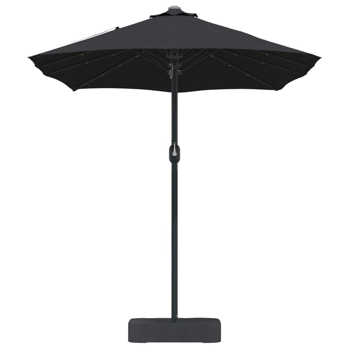 Ombrello da giardino Nero 385 x 209 x 244 cm Tessuto 42003289