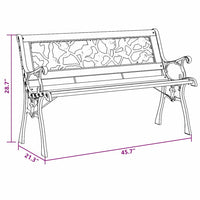 panchina Marrone 116 x 54 x 73 cm legno 319570