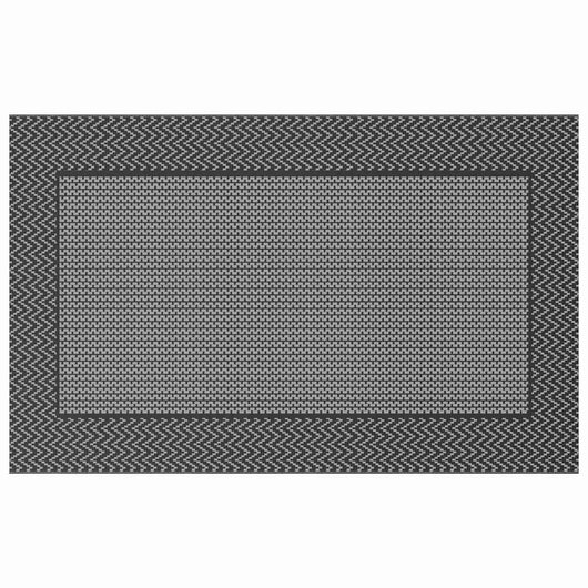 Tappeto da esterno ARAKIL Nero e grigio 250 x 400 cm PP 42003456
