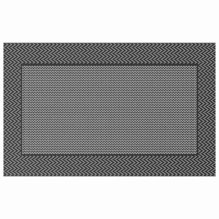 Tappeto da esterno ARAKIL Nero e grigio 250 x 400 cm PP 42003456