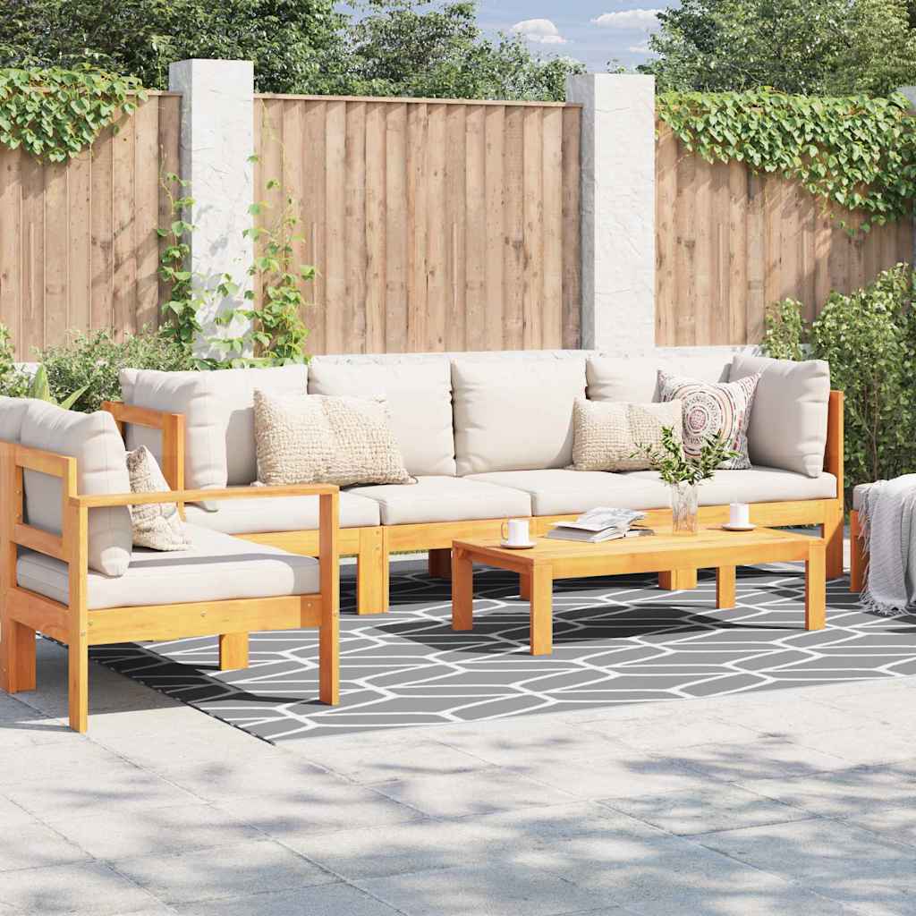 Tappeto da esterno ARAKIL Grigio e bianco 250 x 300 cm PP 42003468