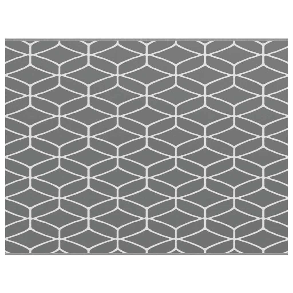 Tappeto da esterno ARAKIL Grigio e bianco 250 x 300 cm PP 42003468