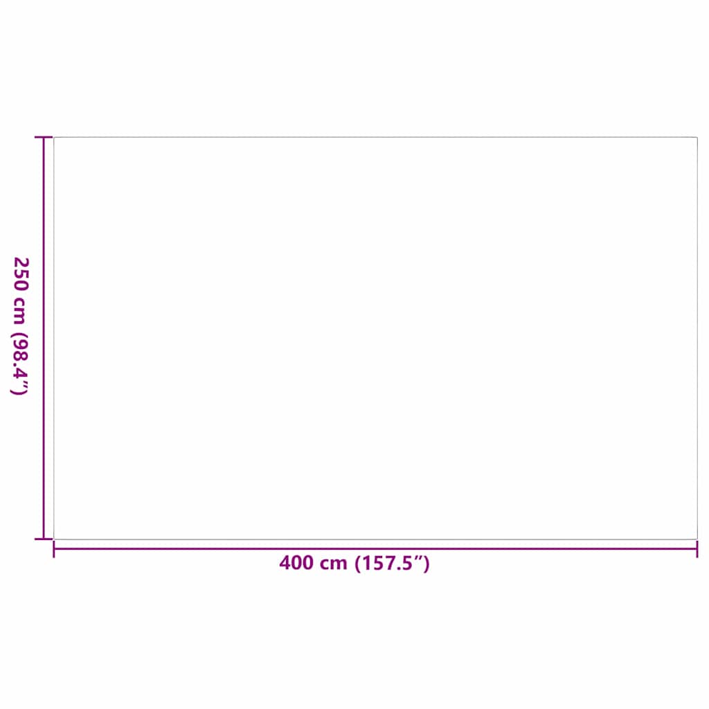 Tappeto da esterno ARAKIL Grigio e bianco 250 x 400 cm PP 42003469