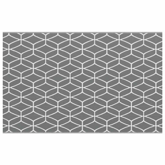 Tappeto da esterno ARAKIL Grigio e bianco 250 x 400 cm PP 42003469