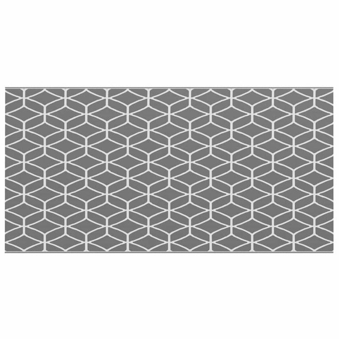 Tappeto da esterno ARAKIL Grigio e bianco 250 x 500 cm PP 42003470