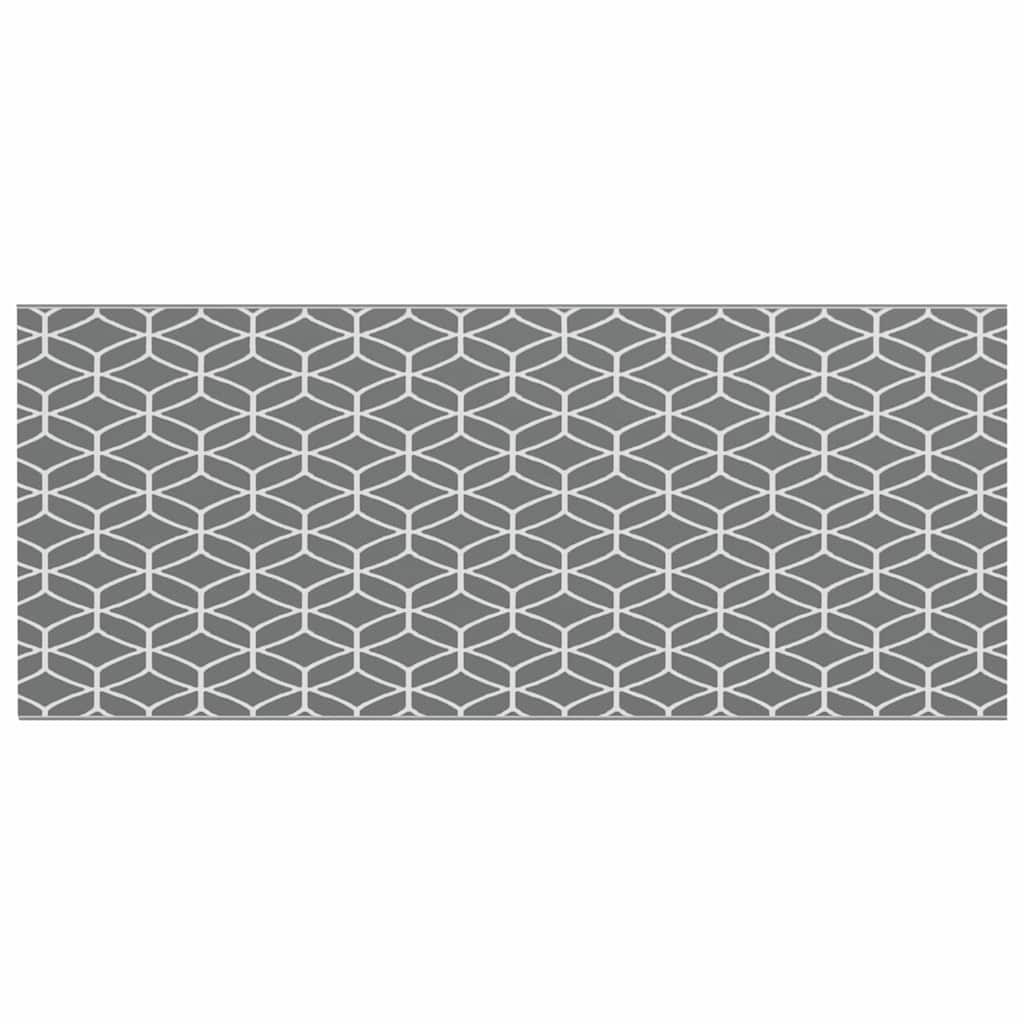 Tappeto da esterno ARAKIL Grigio e bianco 250 x 600 cm PP 42003471