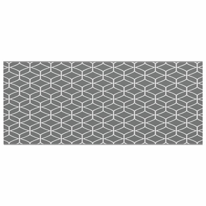 Tappeto da esterno ARAKIL Grigio e bianco 250 x 600 cm PP 42003471