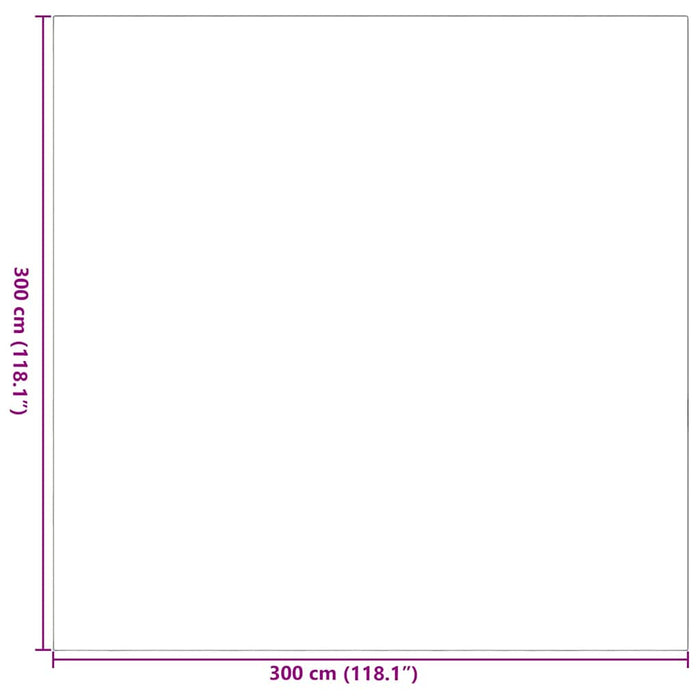 Tappeto da esterno ARAKIL Grigio e bianco 300 x 300 cm PP 42003472