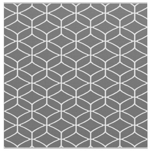 Tappeto da esterno ARAKIL Grigio e bianco 300 x 300 cm PP 42003472