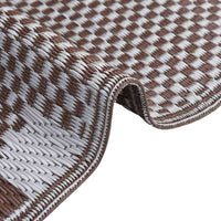 Tappeto da esterno ARAKIL Marrone e bianco 300 x 400 cm PP 42003482