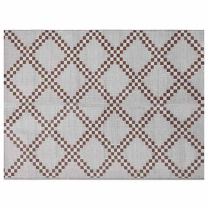 Tappeto da esterno ARAKIL Marrone e bianco 300 x 400 cm PP 42003482