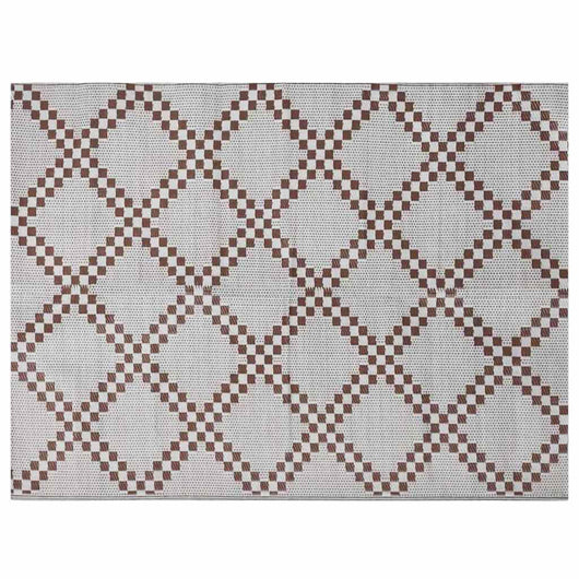 Tappeto da esterno ARAKIL Marrone e bianco 300 x 400 cm PP 42003482