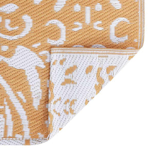 Tappeto da esterno ARAKIL Arancione e bianco 300 x 400 cm PP 42003514