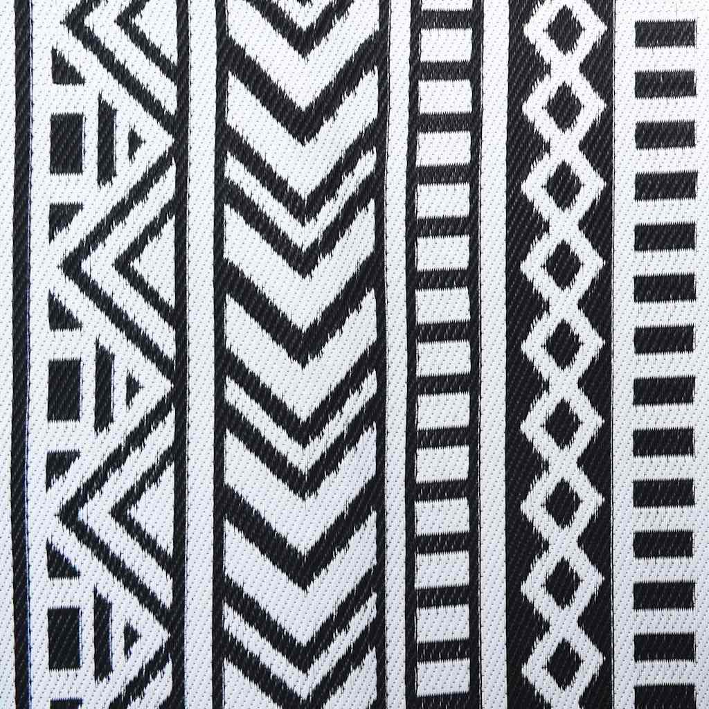 Tappeto da esterno ARAKIL Nero e bianco 300 x 400 cm PP 42003527